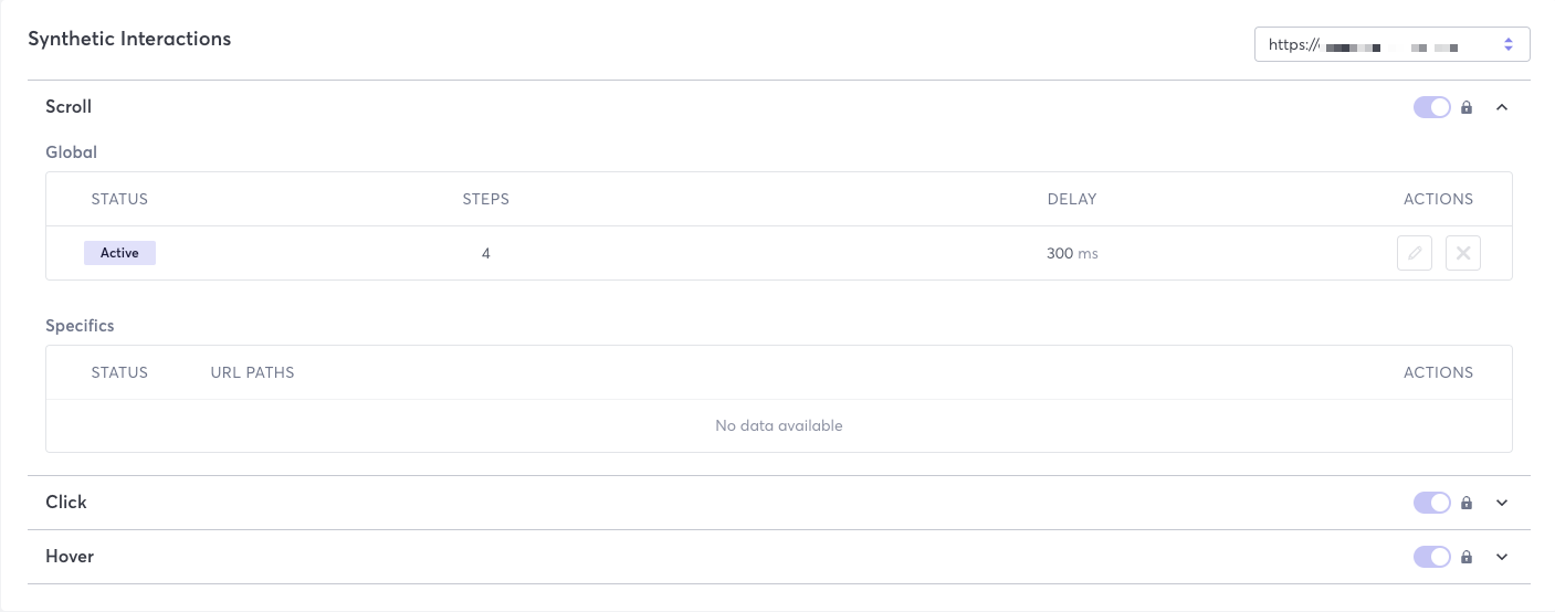 Prerendering Synthetic Interactions Tab - Scroll